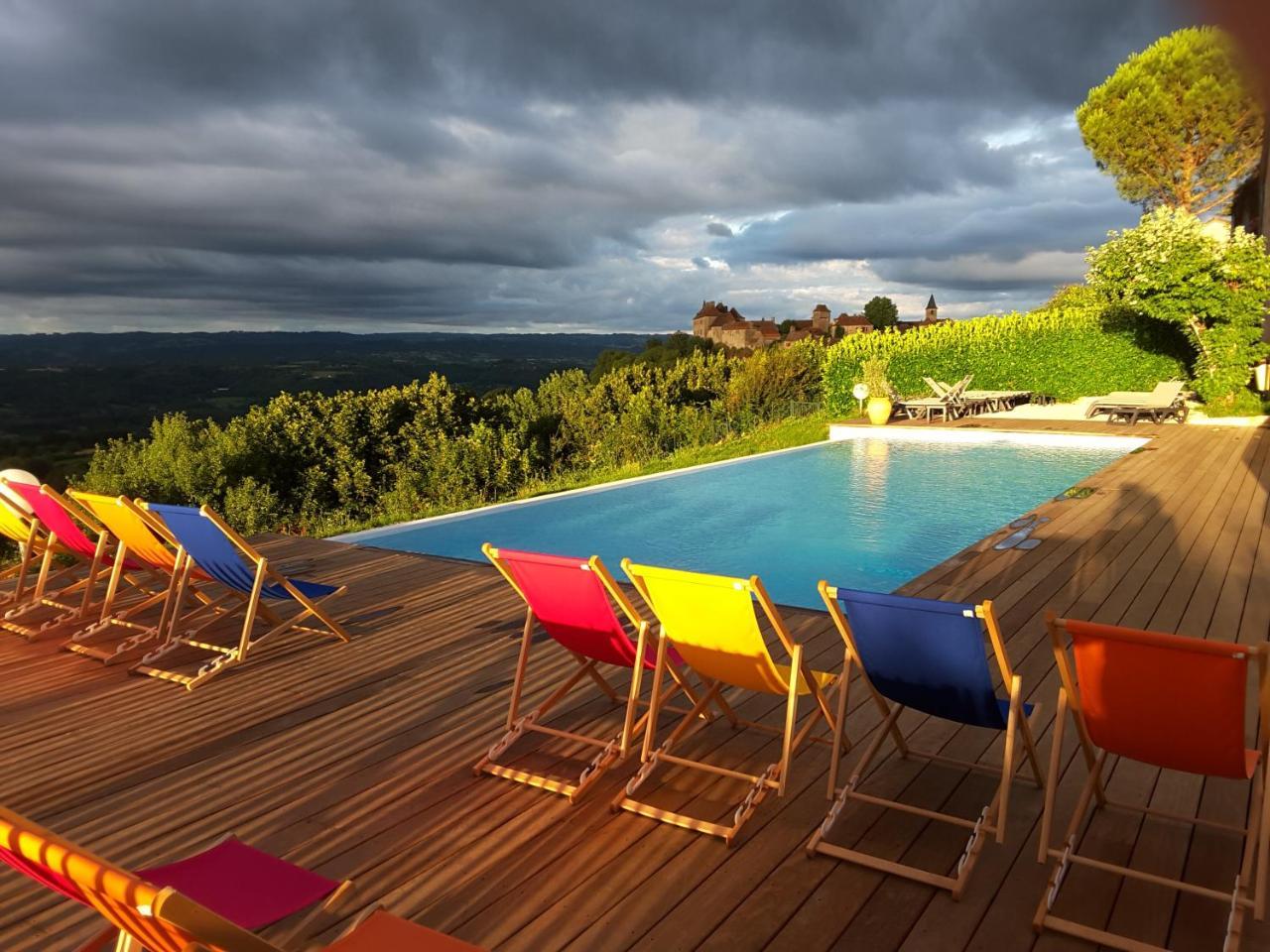 Le Relais De Castelnau Hotel Loubressac ภายนอก รูปภาพ